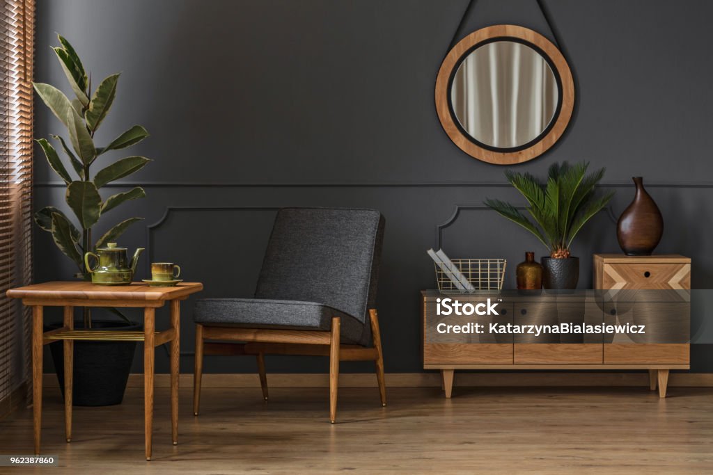 Sitzecke mit Tisch - Lizenzfrei Möbel Stock-Foto
