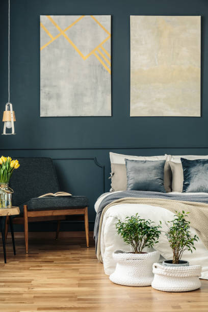 istock Vintage bedroom with armchair 962387898