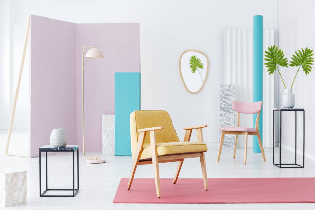 istock White interior with colorful furniture 962387940