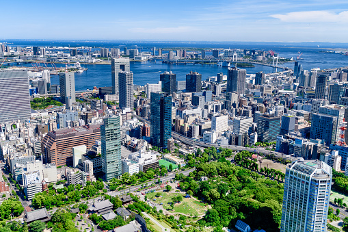 View of Tokyo Skyline in Japan