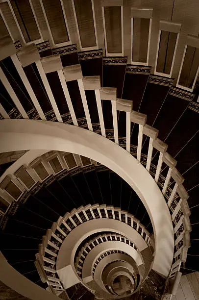 Photo of spiral stairway