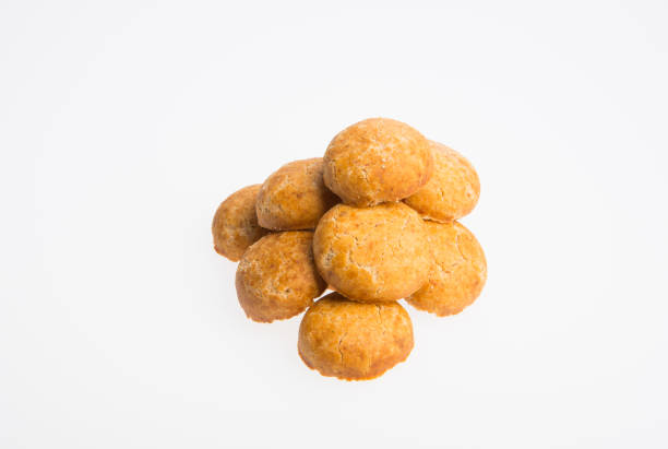 istock Peanut cookies or Chinese traditional peanut cookies on a background 962421464