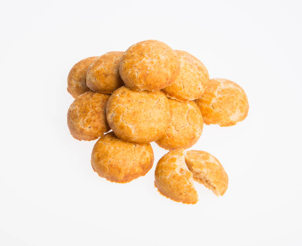 istock Peanut cookies or Chinese traditional peanut cookies on a background 962421570