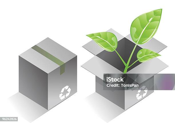 Reciclar Vector - Arte vetorial de stock e mais imagens de Caixa - Caixa, Cor verde, Flora