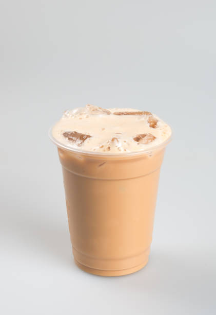 istock Iced tea or coffee with milk on a background 962435520