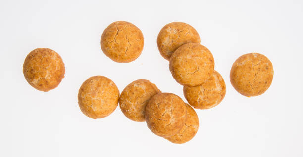 istock Peanut cookies or Chinese traditional peanut cookies on a background 962440668