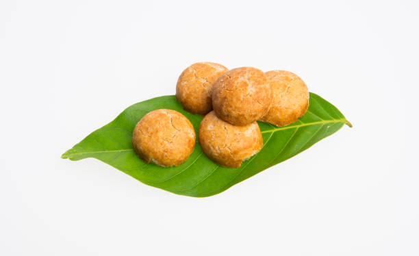istock Peanut cookies or Chinese traditional peanut cookies on a background 962440674