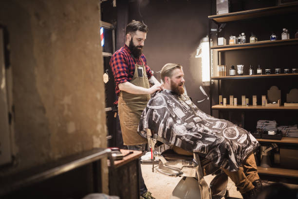 istock Redhead, bearded guy at the barber shop 962440738