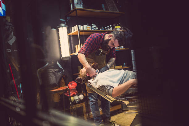 istock Redhead, bearded guy at the barber shop 962441052