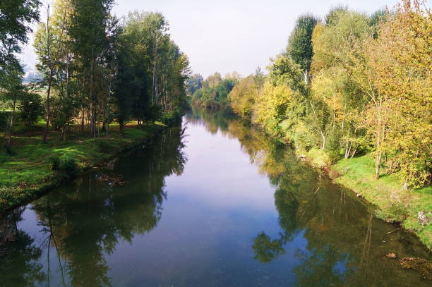 The Sieve river in Borgo San Lorenzo, Tuscany, Italy