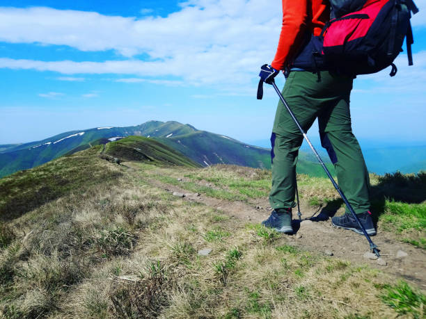 istock Summer hike in Iceland with a backpack and tent. 962452360