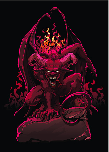 Mythological character — supreme demon of the Hell, lord of the Darkness — a Devil (Satan).

See more from 