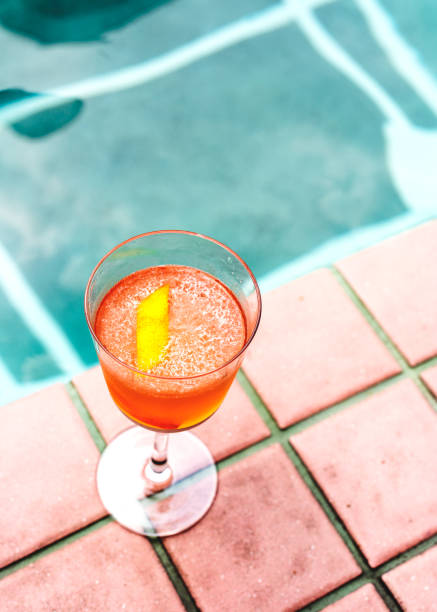 istock Cocktail drink by the pool 962469692