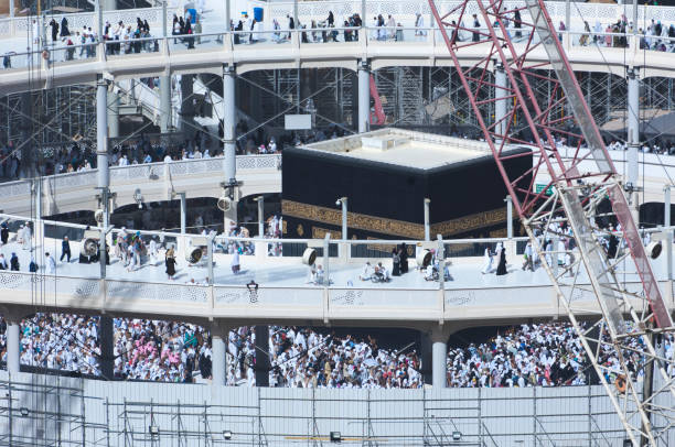 istock Pilgrims Tawaf Around Al-Kaaba While Construction Works Are Going on at Al Haram in Mecca 962470012