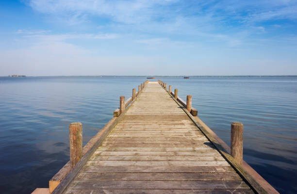 istock Wooden jetty at the Lake Steinhude 962476570
