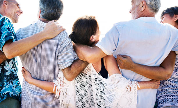 istock Group of seniors on the beach 962478750