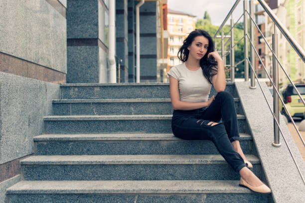 istock Young brunette with curly hair 962482614