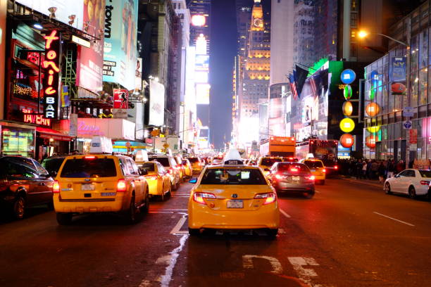 istock by taxi to Times Square 962497436