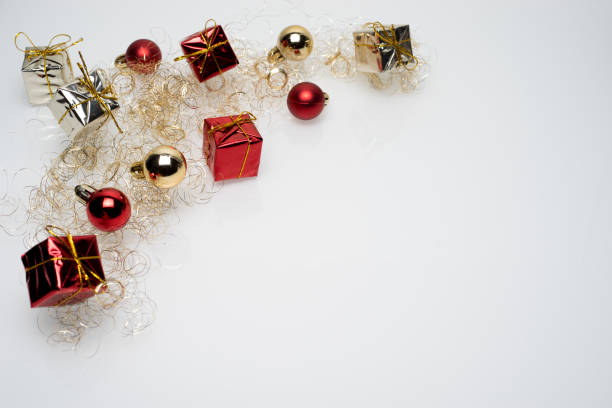 istock Red and gold christmas gift boxes 962508186