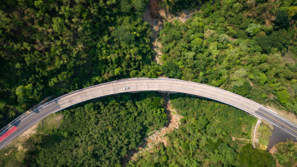 istock Pho Khun Pha Muang bridge. The high concrete bridge in Phetchabun province, Thailand. Connect northern to northeast. 962516042