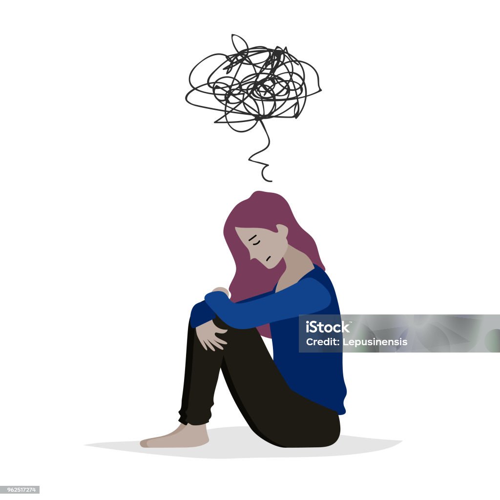 Ảnh Minh Họa Những Người Phụ Nữ Tuyệt Vọng Buồn Bã Khi Ngồi Một ...