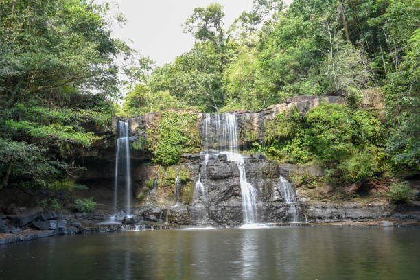 istock Klongchao waterfall in Koh kood island, Thailand 962527474