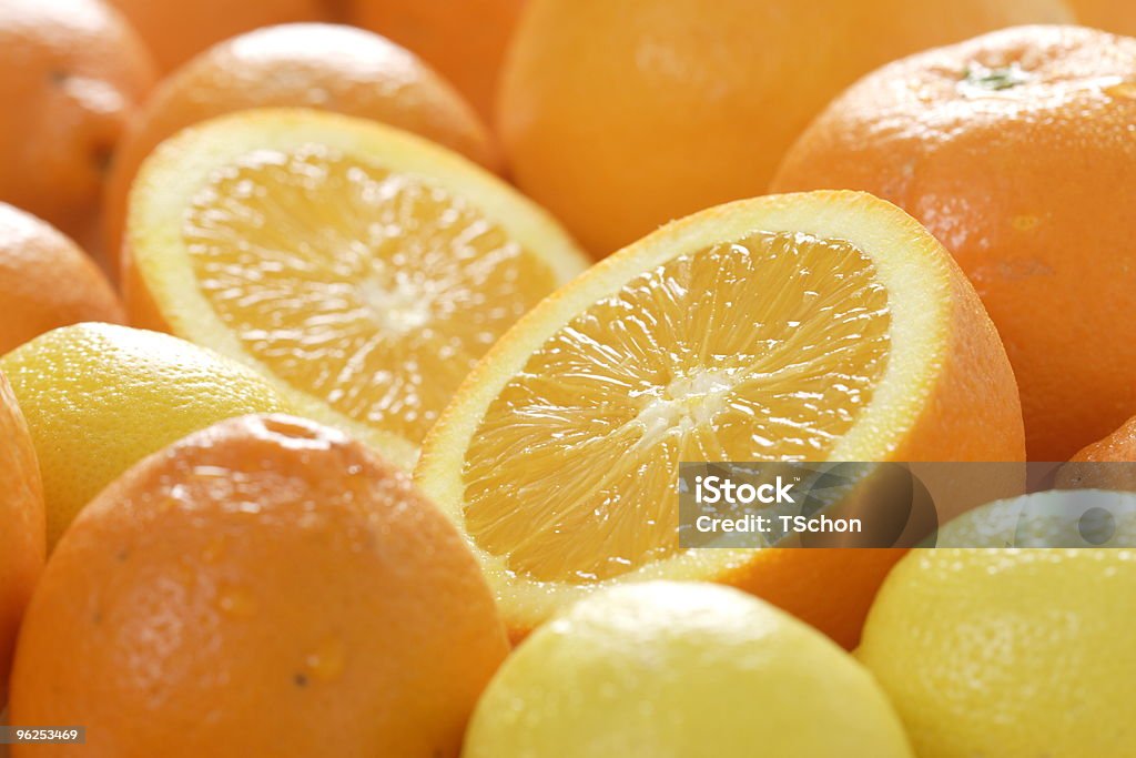 Juicy delicioso laranjas e citrons - Royalty-free Alimentação Saudável Foto de stock