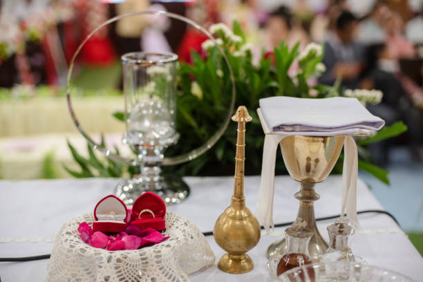 istock Christian wedding in a Christian church. 962534918