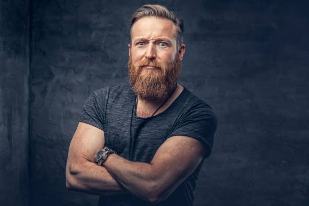 istock Bearded male with crossed arms. 962542824