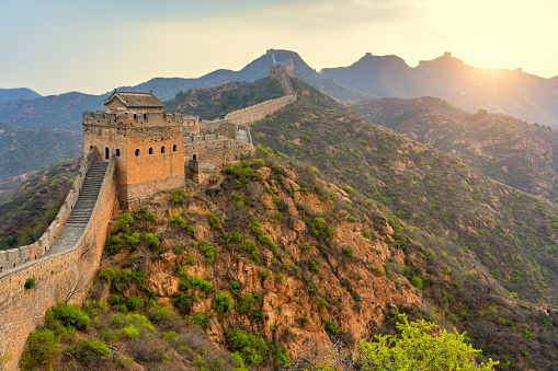 Aerial view of The Great Wall of China