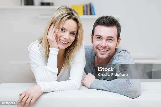 Young Smiling Couple Portrait Stock Photo - Download Image Now - 20-29 Years, 25-29 Years, 30-39 Years