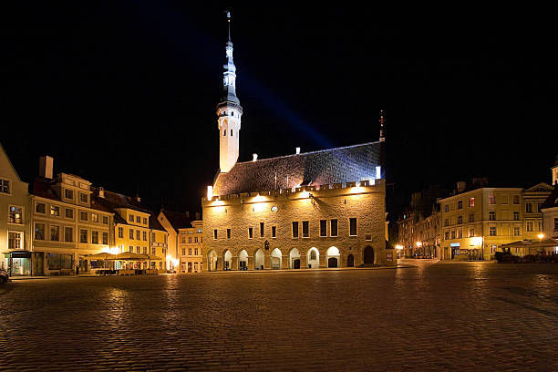 istock City Hall square in Tallinn, Estonia 96256355