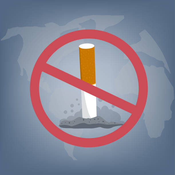 istock Illustration of World No Tobacco Day Concept Stop Smoking.Vector 962564212
