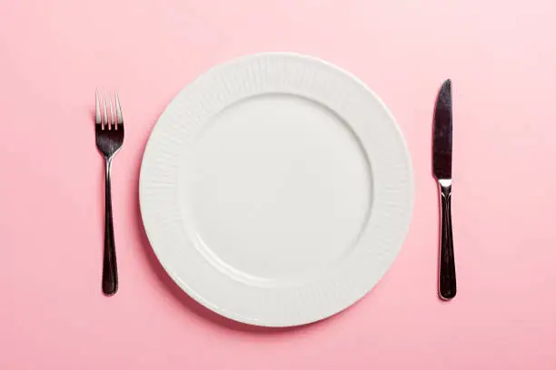 Photo of Concept To Illustrate Diet an Empty Plate