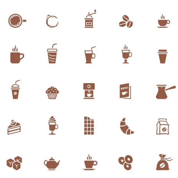 Vector illustration of Coffee Shop Icons