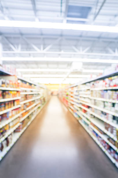 istock Vintage bulk side soup, beans, canned vegetables in store 962568752
