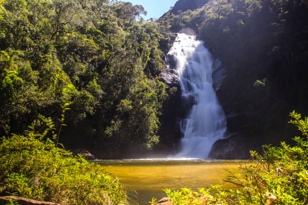 Bocaina mountain waterfalls stock photo