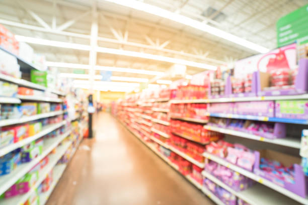 istock Blurred dink mixed, boxed juice at grocery store in USA 962569838