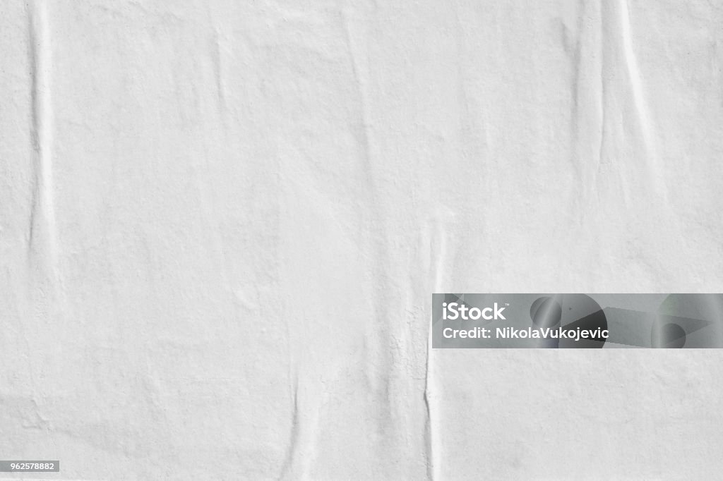 Leeres alte zerrissenes zerrissenes Papier zerknittert gefaltete Plakate Grunge Texturen Hintergrund Hintergründe - Lizenzfrei Papier Stock-Foto