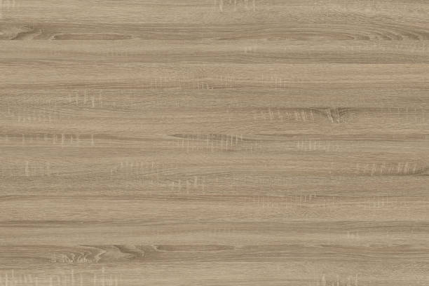 istock Wood texture. Dark brown scratched wooden cutting board. 962601376