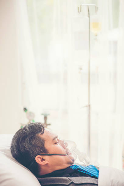 istock Sick Businessman are working on Hospital Bed, Work Hard Concept 962610026