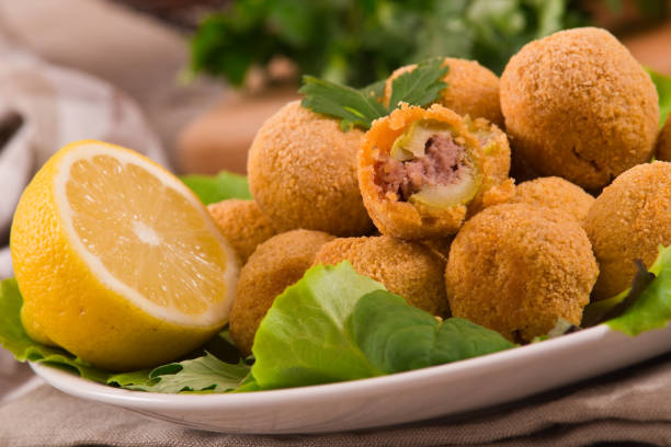 istock Ascoli stuffed olives. 962611852