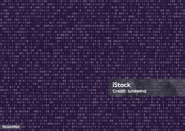 Binary Code Screen Stock Illustration - Download Image Now - Computer ...