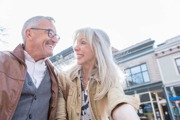 istock Senior couple taking selfie on vacation 962641876