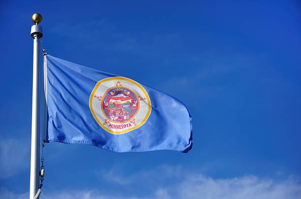 Minnesota State Flag stock photo