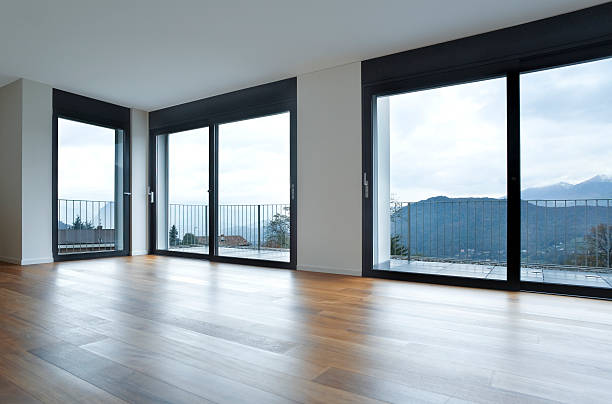 istock The interior of a house with large windows 96264797