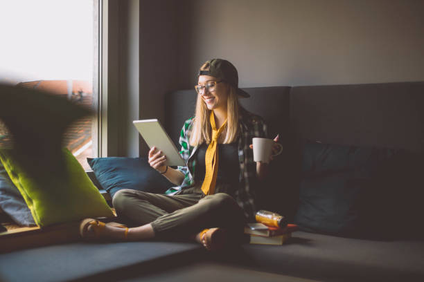 istock Businesswoman taking a break 962669098