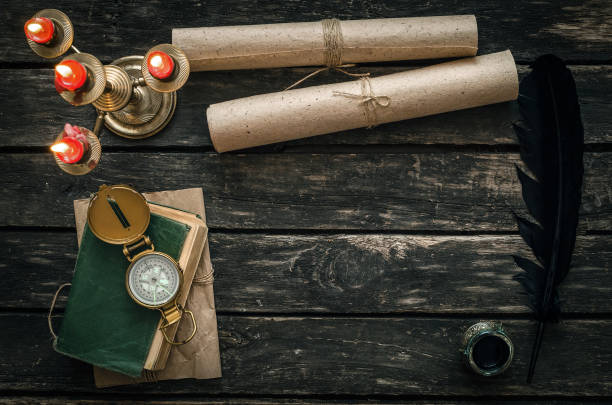 istock Traveler desk. Adventurer table. 962670494
