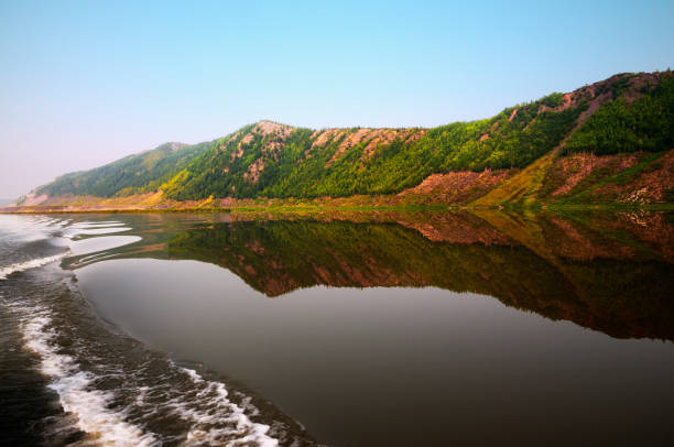 Summer, the Kolyma River in Eastern Siberia - Magadan region.