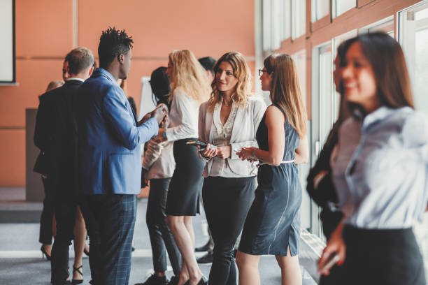istock Business people standing in the conference room 962691556